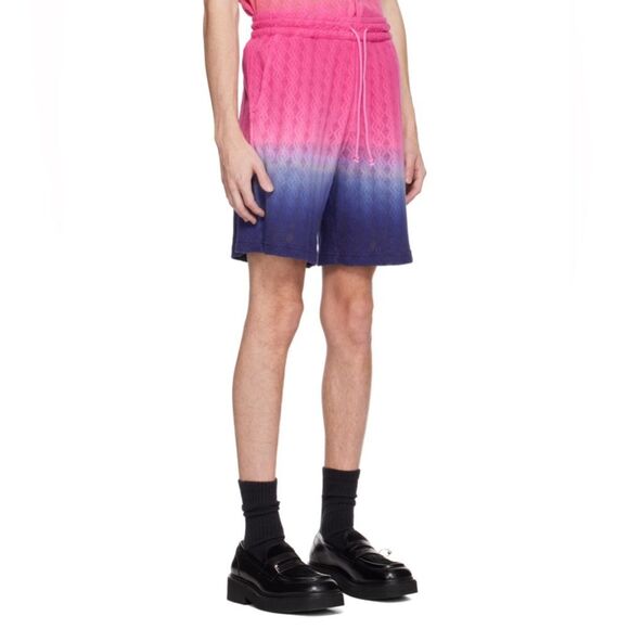 AGR PLAYFUL POWER KNIT COTTON SHORTS Sz M PERFORATED DRAWSTRING POCKETS - Picture 2 of 6